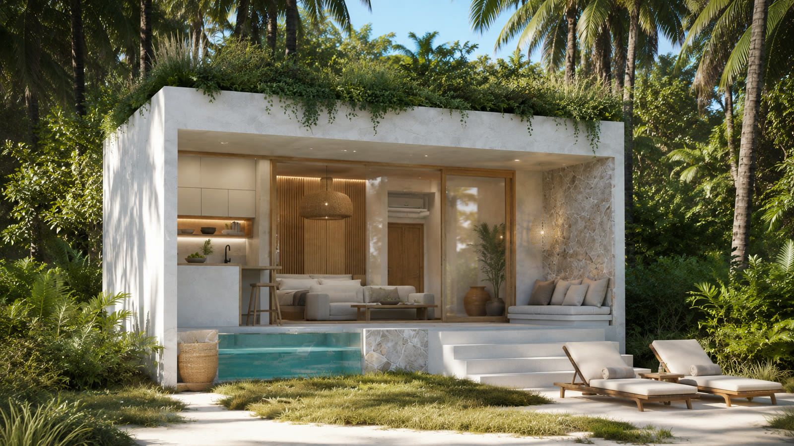 Mentawave villa with private pool and garden